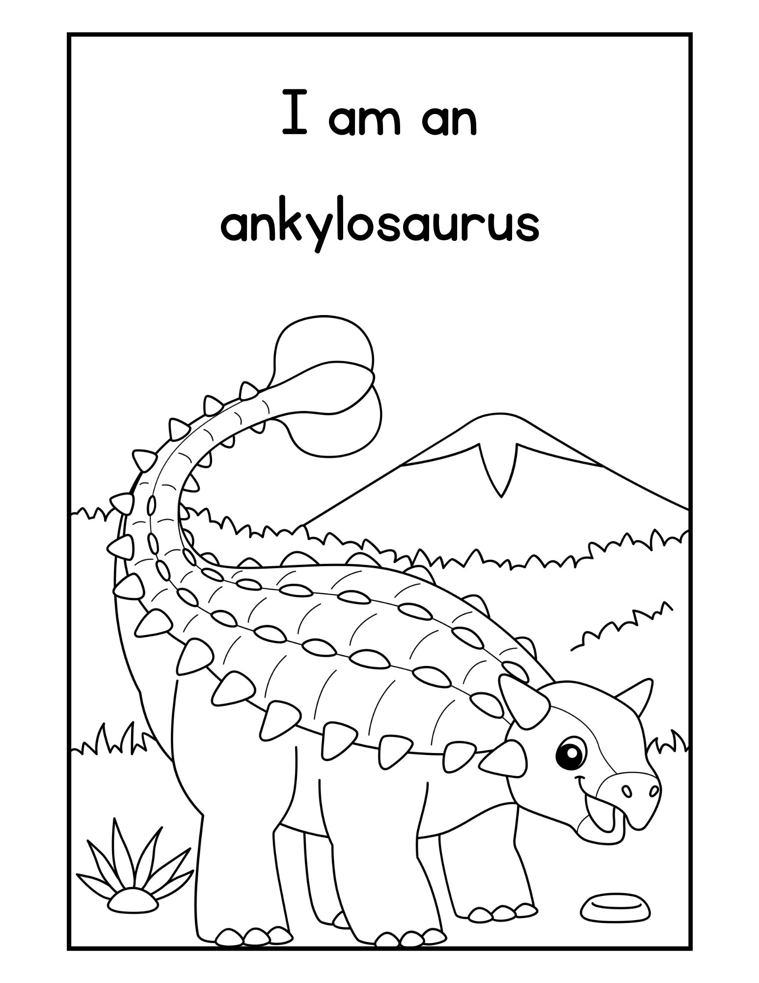 Coloring booklet of wild animals and dinosaurs 🎨🖌️