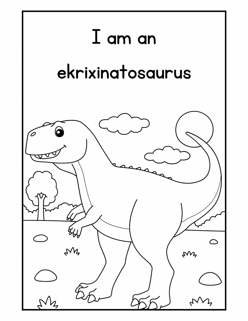 Coloring booklet of wild animals and dinosaurs 🎨🖌️