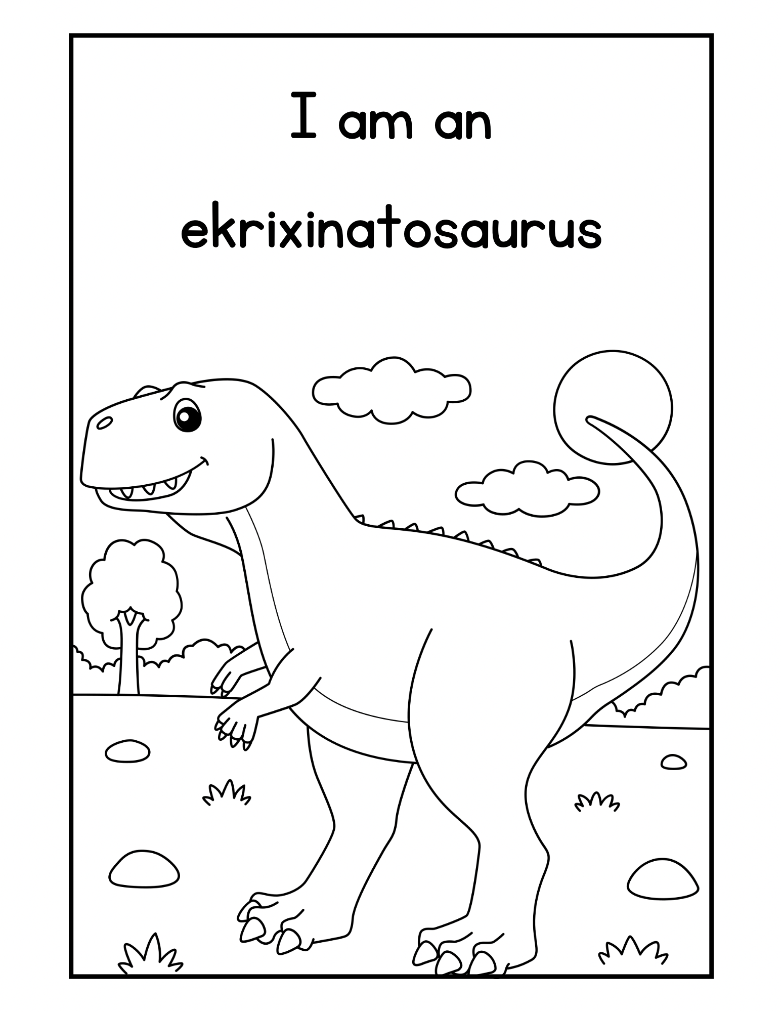 Coloring booklet of wild animals and dinosaurs 🎨🖌️