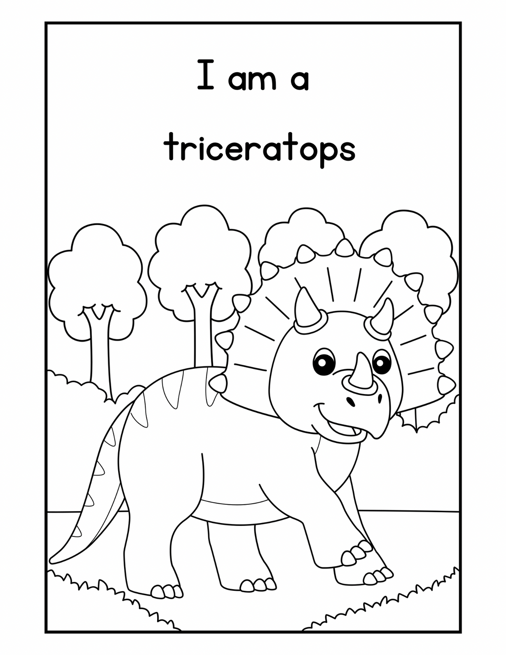Coloring booklet of wild animals and dinosaurs 🎨🖌️