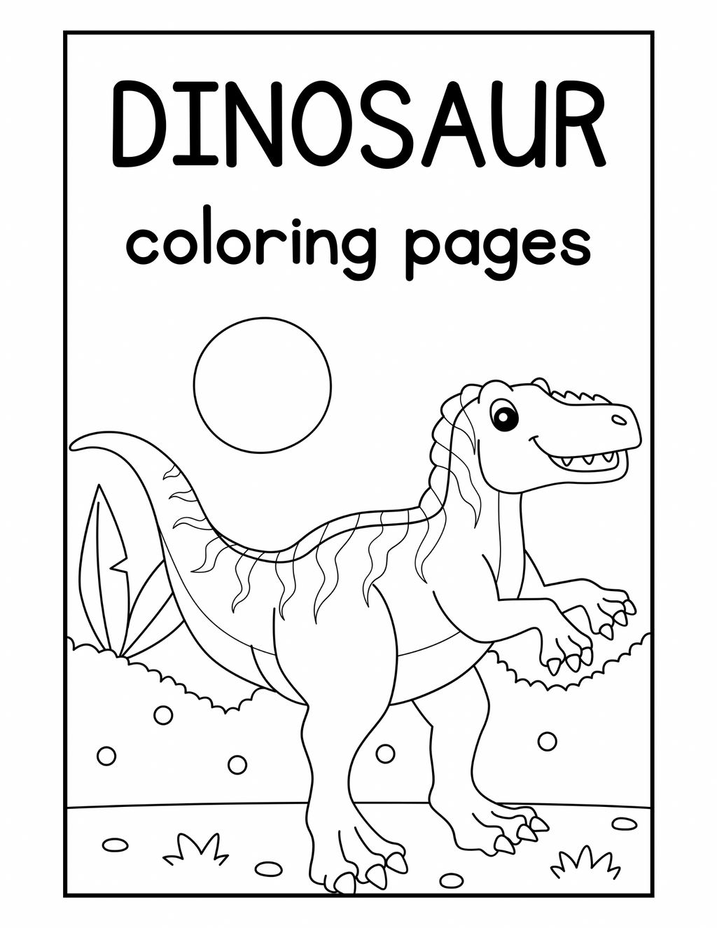 Coloring booklet of wild animals and dinosaurs 🎨🖌️