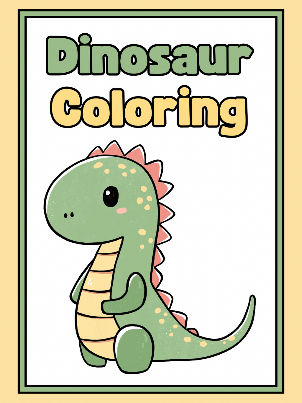 Coloring booklet of wild animals and dinosaurs 🎨🖌️