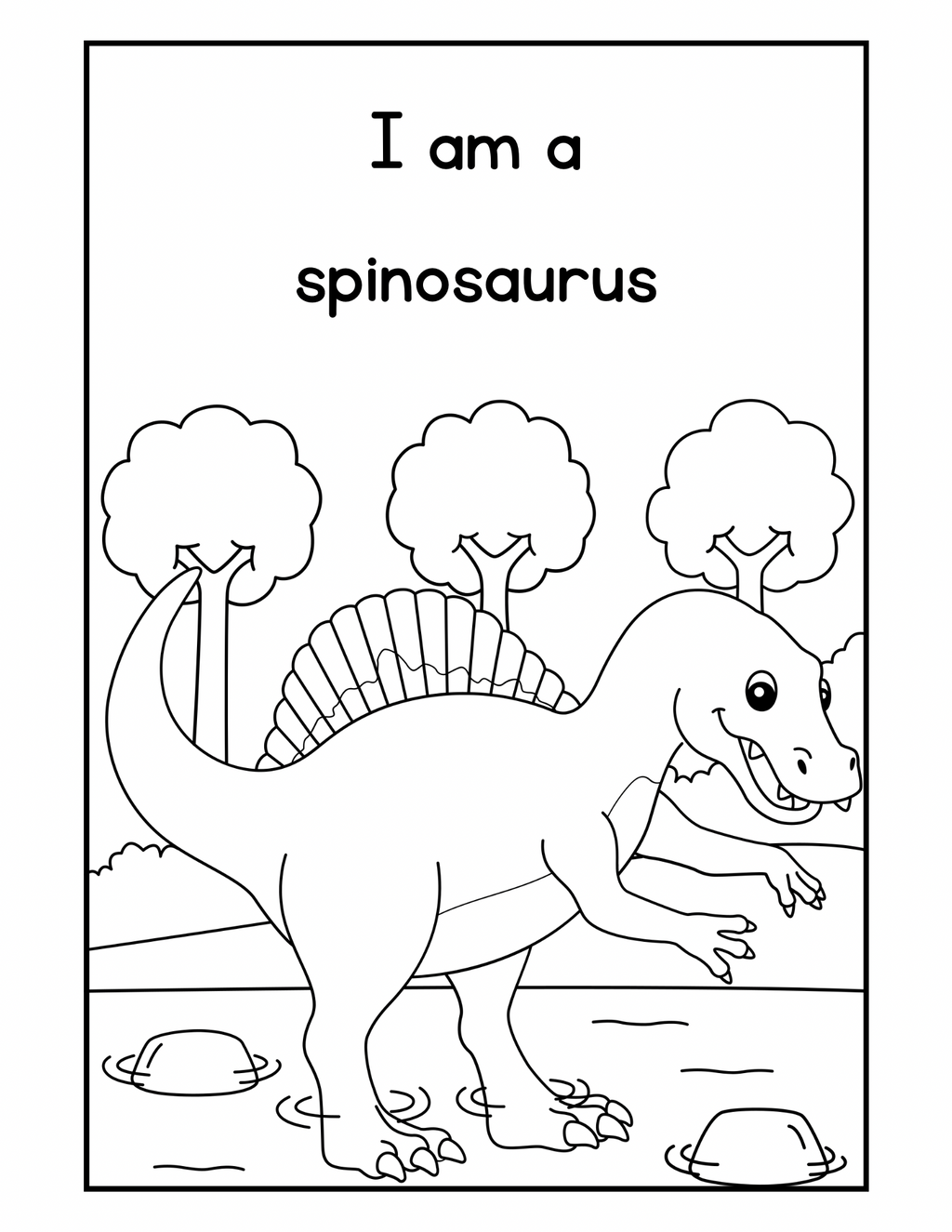 Coloring booklet of wild animals and dinosaurs 🎨🖌️