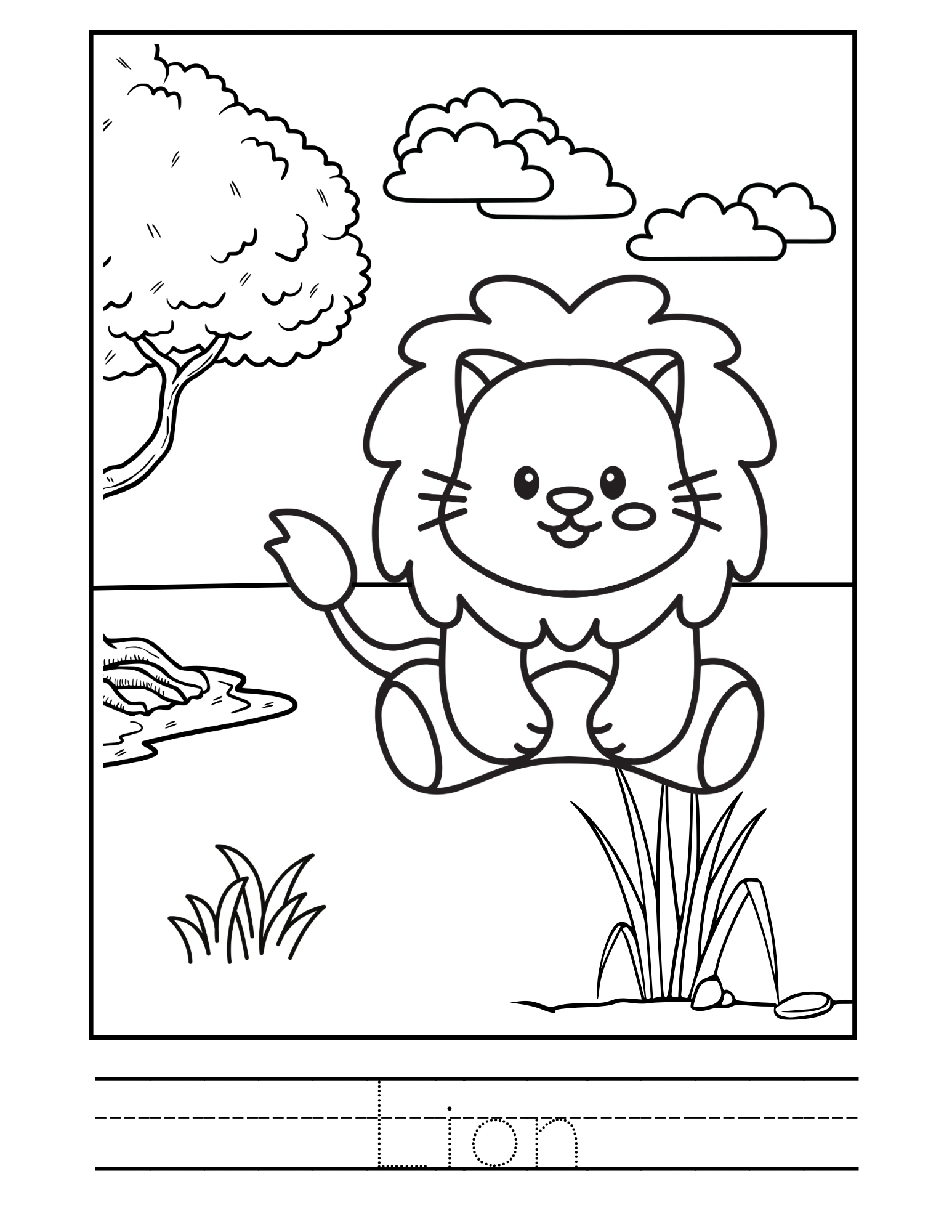 Coloring booklet of wild animals and dinosaurs 🎨🖌️
