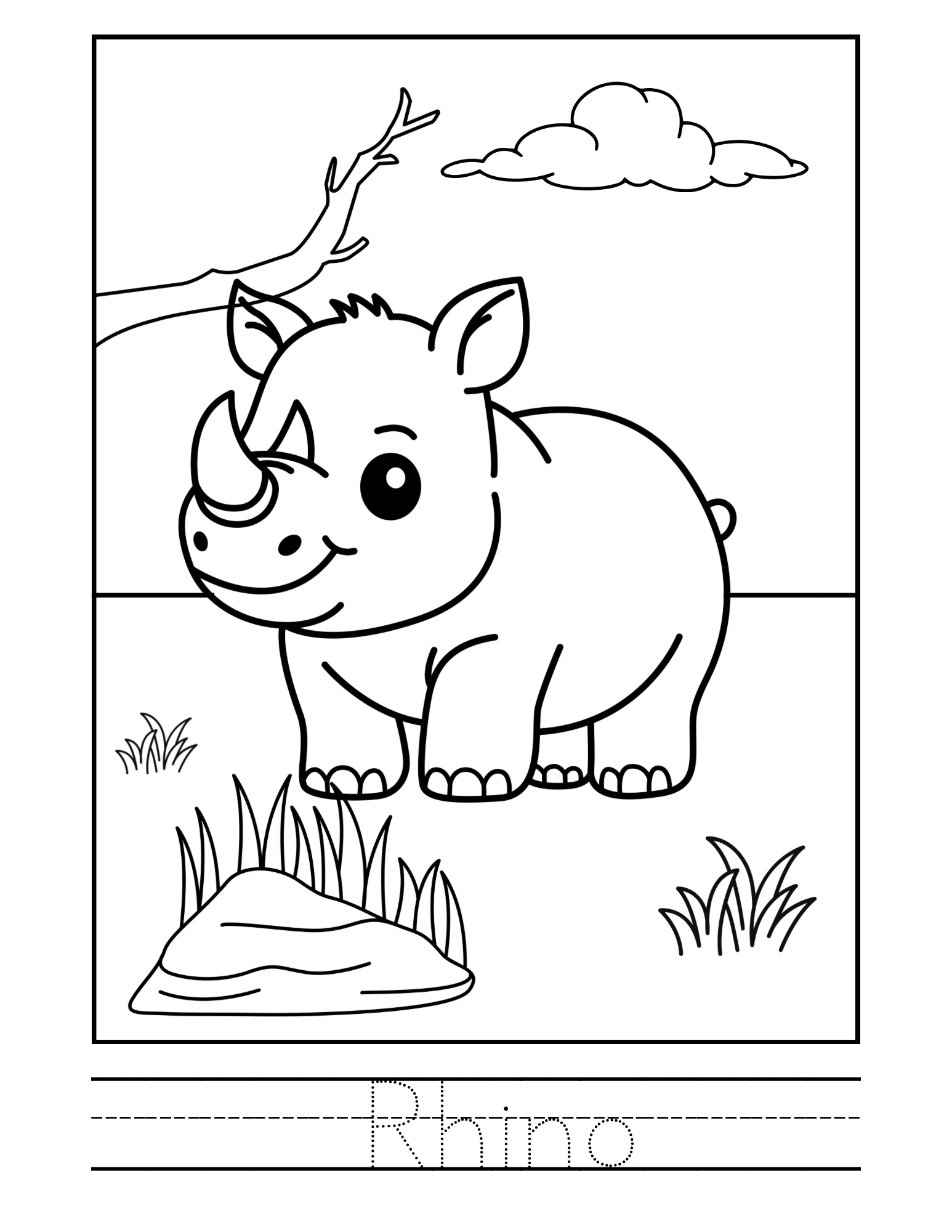Coloring booklet of wild animals and dinosaurs 🎨🖌️