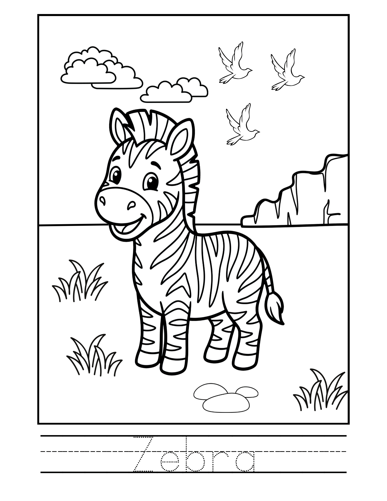 Coloring booklet of wild animals and dinosaurs 🎨🖌️