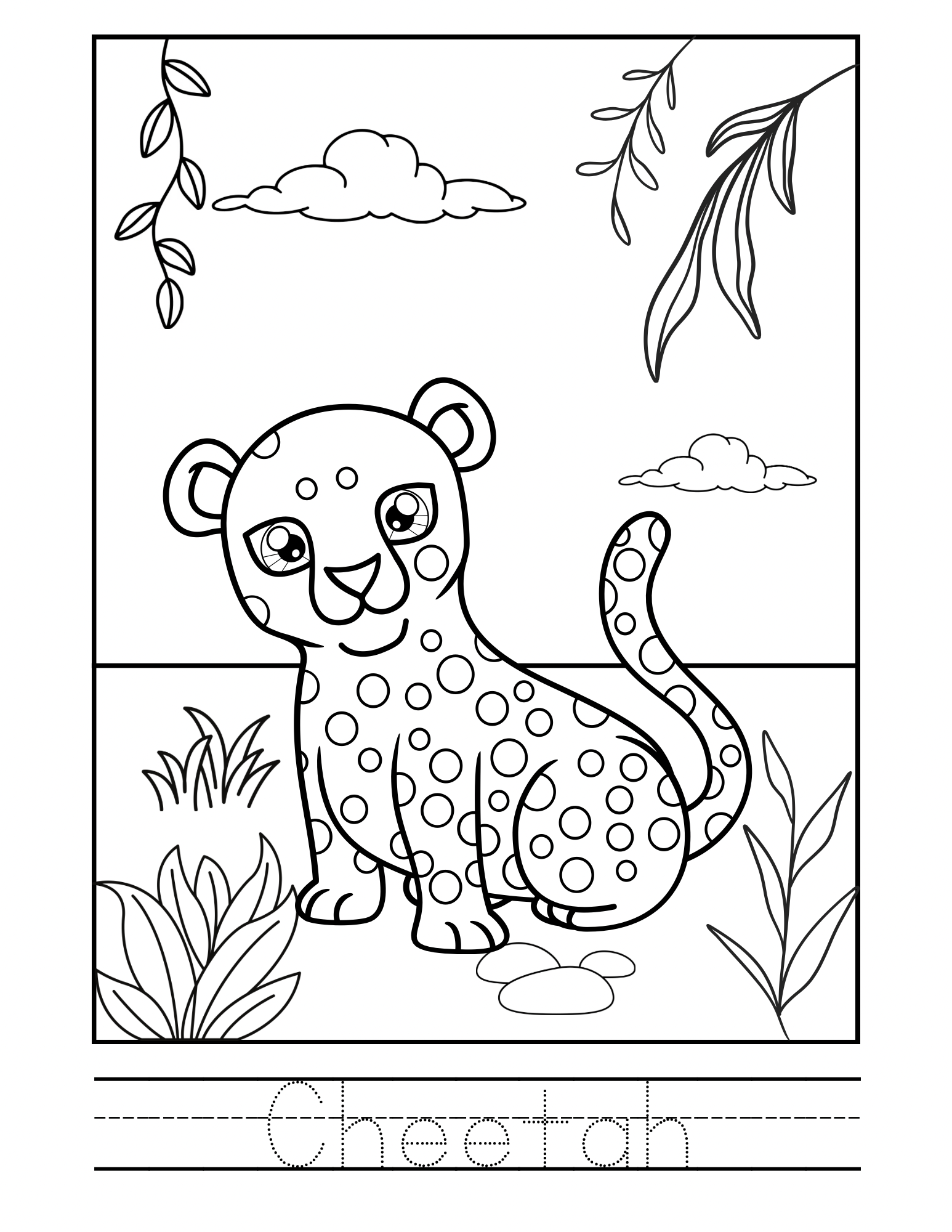 Coloring booklet of wild animals and dinosaurs 🎨🖌️